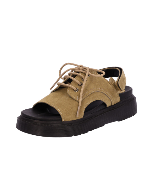 SHOEHI(シューハイ)の「フレイヤレースアップベルクロサンダル(5Colors)_S0545(サンダル・レディース・ホワイト/ブラック/シルバー/ブラック系その他/ベージュ系その他・22.5cm/23cm/23.5cm/24cm/24.5cm/25cm)」の16枚目の写真