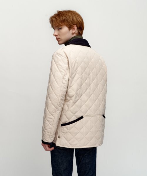 SOLEW(ソル)の「コーデュロイキルティングジャンパー_アイボリー(ダウンジャケット/コート・メンズ・その他・SMALL/MEDIUM/LARGE/X-LARGE)」の3枚目の写真