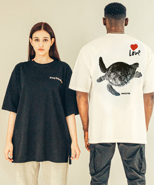BEOM（ボム）の「バダコルブ オーバーサイズTシャツ ホワイト（Tシャツ/カットソー・メンズ・その他・1/2）」の5枚目の写真