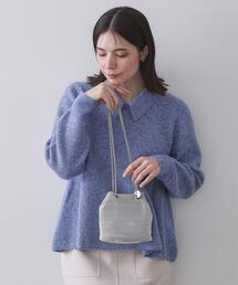 OPAQUE.CLIP | ラインストーン調シャイニー巾着ミニショルダーバッグ【2WAY】(ショルダーバッグ)