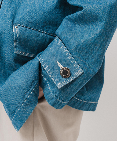 Mackintosh（マッキントッシュ）の「MACKINTOSH(マッキントッシュ) 別注 HUMBIE デニム SHORT SL(ウォッシュ)（その他アウター・メンズ・コバルトブルー・36/38/40）」の19枚目の写真