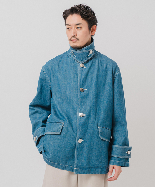 Mackintosh（マッキントッシュ）の「MACKINTOSH(マッキントッシュ) 別注 HUMBIE デニム SHORT SL(ウォッシュ)（その他アウター・メンズ・コバルトブルー・36/38/40）」の21枚目の写真