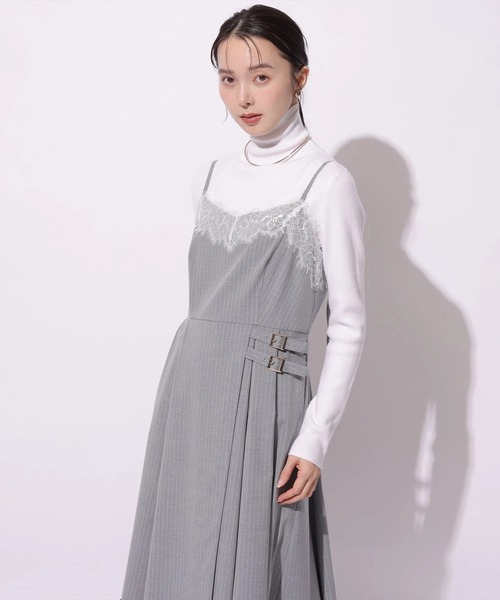 Mystrada（マイストラーダ）の「レースドッキングジャンスカ（ワンピース・レディース・ストライプ・38/36）」の2枚目の写真