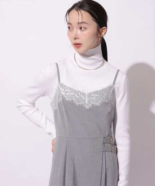 Mystrada（マイストラーダ）の「レースドッキングジャンスカ（ワンピース・レディース・ストライプ・38/36）」の6枚目の写真