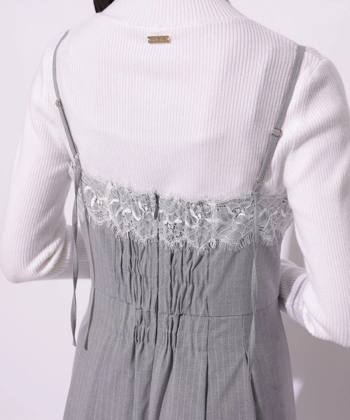 Mystrada（マイストラーダ）の「レースドッキングジャンスカ（ワンピース・レディース・ストライプ・38/36）」の11枚目の写真