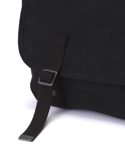 SLOW（スロウ）の「SLOW(スロウ) truck - French army shoulder bag - 300S123J【2026年春夏入荷モデル】（ショルダーバッグ・メンズ・ブラック・F）」の18枚目の写真