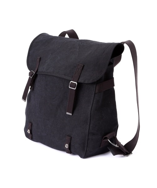SLOW（スロウ）の「SLOW(スロウ) truck - French army shoulder bag - 300S123J【2026年春夏入荷モデル】（ショルダーバッグ・メンズ・ブラック・F）」の4枚目の写真