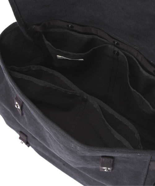 SLOW（スロウ）の「SLOW(スロウ) truck - French army shoulder bag - 300S123J【2026年春夏入荷モデル】（ショルダーバッグ・メンズ・ブラック・F）」の9枚目の写真