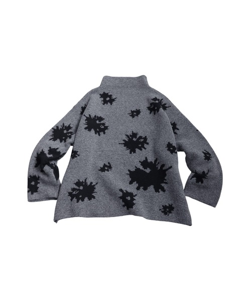 antiqua(アンティカ)の「花柄 ニット トップス(ニット/セーター・レディース・グレー/ブラック・ONESIZE)」の17枚目の写真