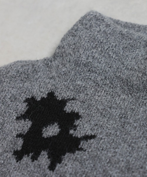 antiqua(アンティカ)の「花柄 ニット トップス(ニット/セーター・レディース・グレー/ブラック・ONESIZE)」の18枚目の写真