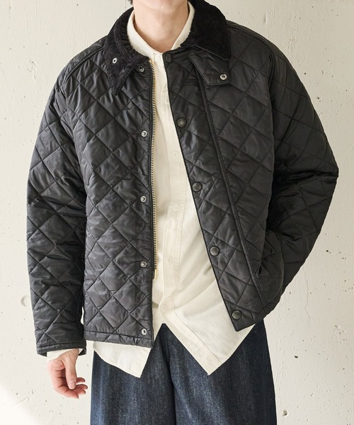 Barbour(バブアー)の「【Barbour】barbour os transport quilted jacket(ミリタリージャケット・メンズ・ブラック/オリーブ・38/40)」の2枚目の写真