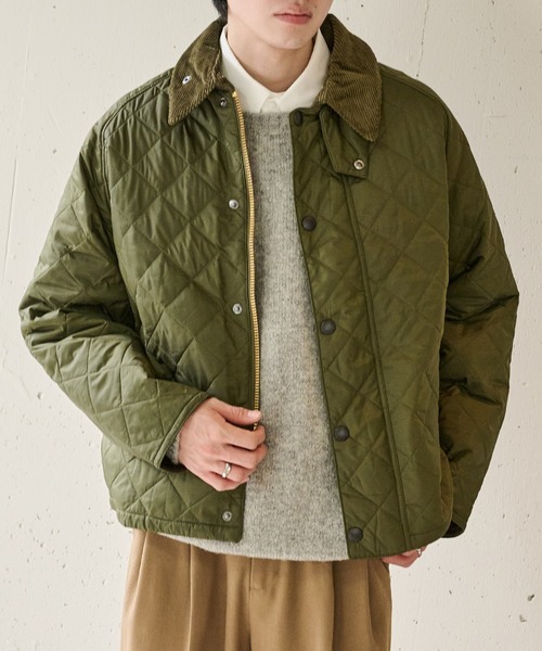 Barbour(バブアー)の「【Barbour】barbour os transport quilted jacket(ミリタリージャケット・メンズ・ブラック/オリーブ・38/40)」の3枚目の写真
