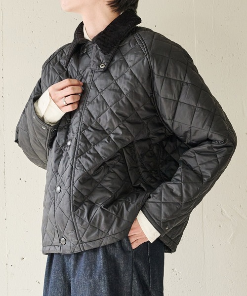 Barbour(バブアー)の「【Barbour】barbour os transport quilted jacket(ミリタリージャケット・メンズ・ブラック/オリーブ・38/40)」の11枚目の写真
