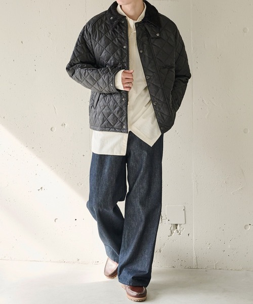 Barbour(バブアー)の「【Barbour】barbour os transport quilted jacket(ミリタリージャケット・メンズ・ブラック/オリーブ・38/40)」の6枚目の写真