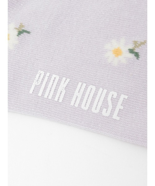 PINK HOUSE（ピンクハウス）の「マーガレットブーケ柄ソックス（ソックス/靴下・レディース・ブラック/サックスブルー/ピンク/ラベンダー・フリー）」の10枚目の写真