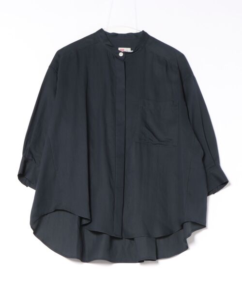 Traditional Weatherwear(トラディショナルウェザーウェア)の「CAYLEY(シャツ/ブラウス・レディース・オフホワイト/ネイビー/グリーン系・S)」の1枚目の写真