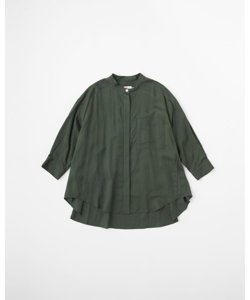 Traditional Weatherwear(トラディショナルウェザーウェア)の「CAYLEY(シャツ/ブラウス・レディース・オフホワイト/ネイビー/グリーン系・S)」の3枚目の写真