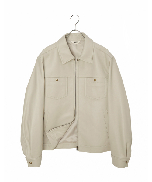 HAZZYS（ ヘジス）の「[HIS] ストーンラムスキンレザージャケット（ライダースジャケット・メンズ・その他・SMALL/MEDIUM/LARGE）」の9枚目の写真