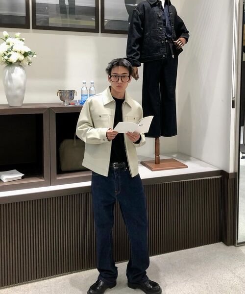 HAZZYS（ ヘジス）の「[HIS] ストーンラムスキンレザージャケット（ライダースジャケット・メンズ・その他・SMALL/MEDIUM/LARGE）」の4枚目の写真