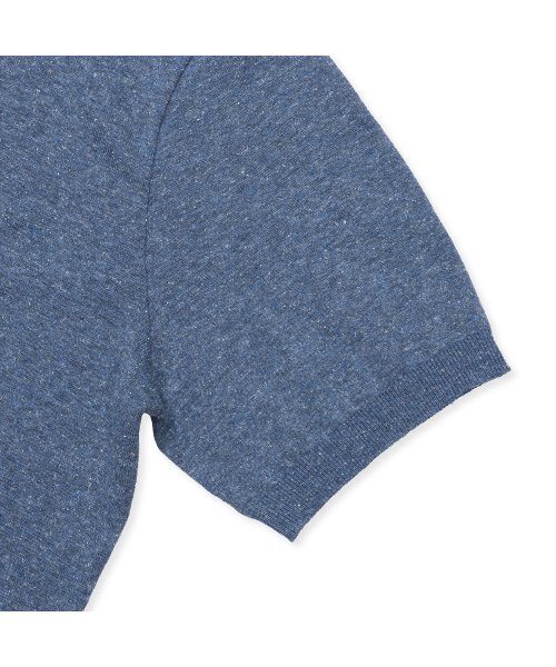 PRODESHIRT(プロデシャツ)の「ヴィンテージソフトリネンオープンカラーニット(サンセットブルー)(ニット/セーター・メンズ・その他・M/L/XL)」の3枚目の写真