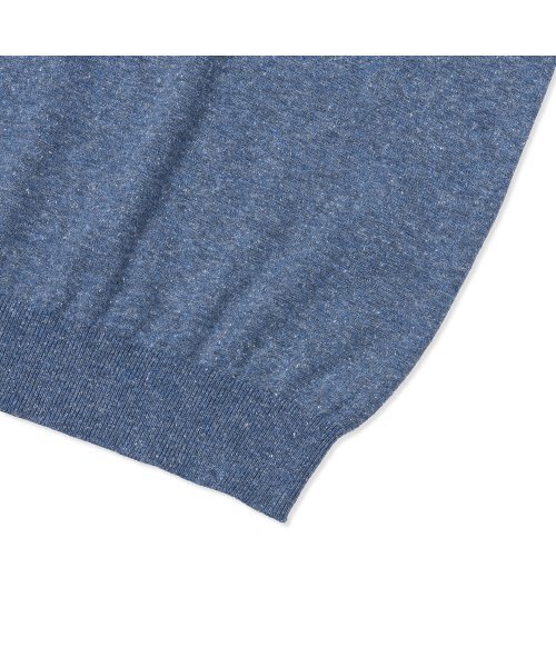 PRODESHIRT(プロデシャツ)の「ヴィンテージソフトリネンオープンカラーニット(サンセットブルー)(ニット/セーター・メンズ・その他・M/L/XL)」の4枚目の写真