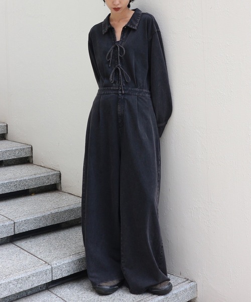 2WAY RIBBON CUT ROMPERS（Tシャツ/カットソー）｜Ameri（アメリ）の