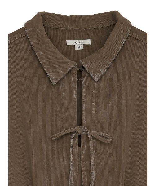 Ameri（アメリ）の「2WAY RIBBON CUT ROMPERS（Tシャツ/カットソー・レディース・スミクロ/ブラウン・X-SMALL/SMALL/MEDIUM）」の11枚目の写真