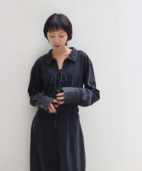 2WAY RIBBON CUT ROMPERS（Tシャツ/カットソー）｜Ameri（アメリ）の