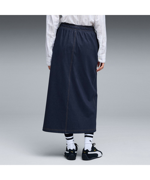 PUMA（プーマ）の「PUMA プーマ ウィメンズ エレベーテッド デニムライク スカート DENIM LIKE SKIR（スカート・レディース・ネイビー/オフホワイト/ブラック・X-LARGE/SMALL/MEDIUM/LARGE）」の17枚目の写真