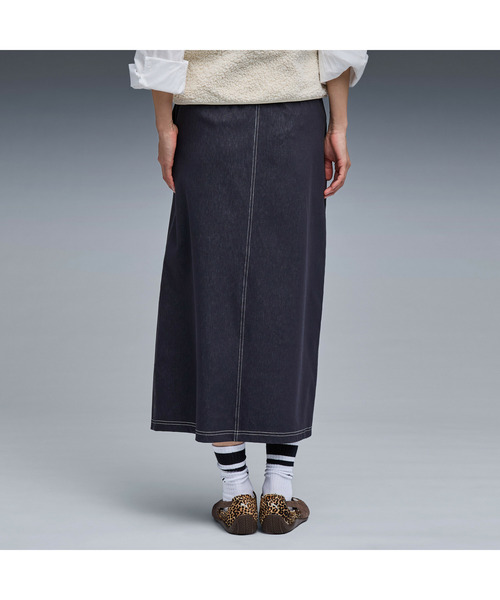 PUMA（プーマ）の「PUMA プーマ ウィメンズ エレベーテッド デニムライク スカート DENIM LIKE SKIR（スカート・レディース・ネイビー/オフホワイト/ブラック・X-LARGE/SMALL/MEDIUM/LARGE）」の10枚目の写真