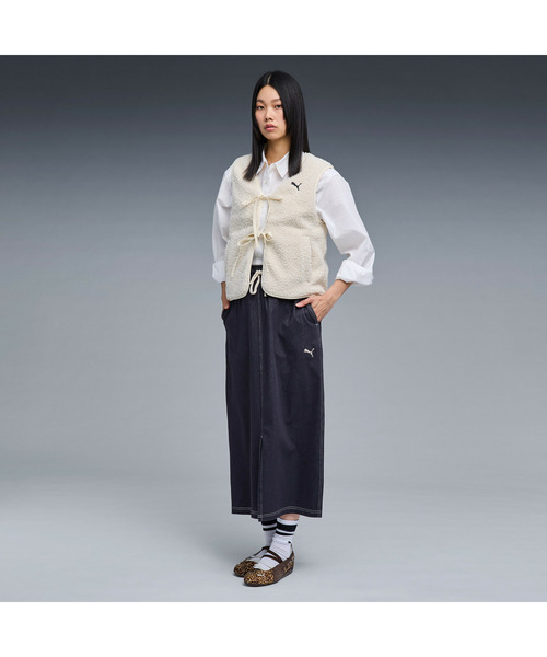 PUMA（プーマ）の「PUMA プーマ ウィメンズ エレベーテッド デニムライク スカート DENIM LIKE SKIR（スカート・レディース・ネイビー/オフホワイト/ブラック・X-LARGE/SMALL/MEDIUM/LARGE）」の11枚目の写真