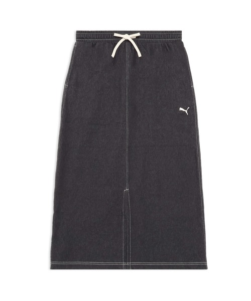 PUMA（プーマ）の「PUMA プーマ ウィメンズ エレベーテッド デニムライク スカート DENIM LIKE SKIR（スカート・レディース・ネイビー/オフホワイト/ブラック・X-LARGE/SMALL/MEDIUM/LARGE）」の2枚目の写真