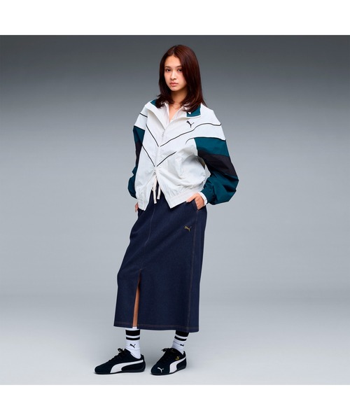 PUMA（プーマ）の「PUMA プーマ ウィメンズ エレベーテッド デニムライク スカート DENIM LIKE SKIR（スカート・レディース・ネイビー/オフホワイト/ブラック・X-LARGE/SMALL/MEDIUM/LARGE）」の5枚目の写真