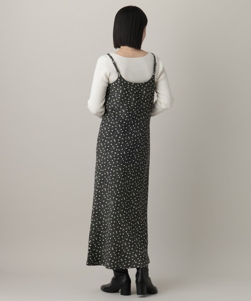 A part by(アパートバイ)の「ハナガラナローキャミワンピース(ワンピース・レディース・ブラック/ライトブルー/ベージュ・FREE)」の8枚目の写真