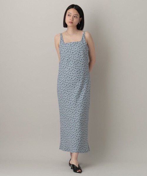 A part by(アパートバイ)の「ハナガラナローキャミワンピース(ワンピース・レディース・ブラック/ライトブルー/ベージュ・FREE)」の22枚目の写真