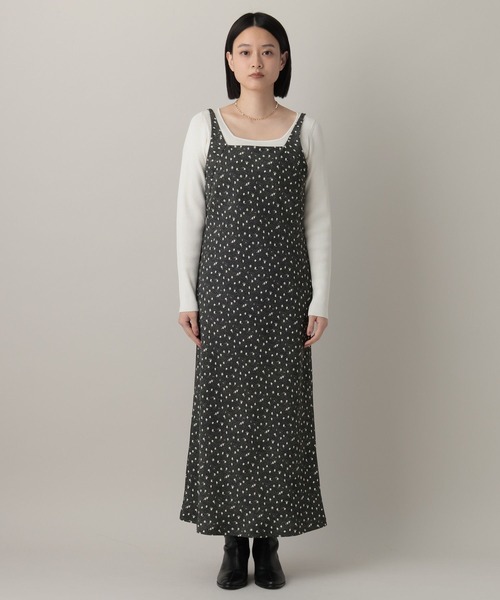 A part by(アパートバイ)の「ハナガラナローキャミワンピース(ワンピース・レディース・ブラック/ライトブルー/ベージュ・FREE)」の19枚目の写真