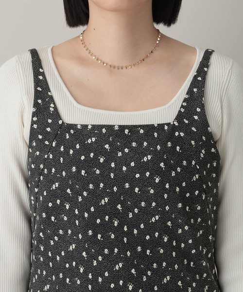 A part by(アパートバイ)の「ハナガラナローキャミワンピース(ワンピース・レディース・ブラック/ライトブルー/ベージュ・FREE)」の16枚目の写真