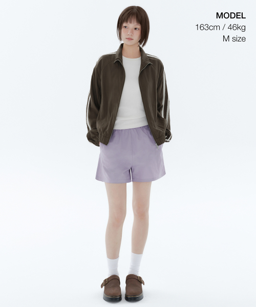 MUSINSA STANDARD WOMAN（ムシンサスタンダードウーマン）の「ウィメンズレーストラックジャケット[ブラウン]（ナイロンジャケット・レディース・その他・M/L/S）」の8枚目の写真