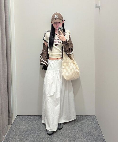 MUSINSA STANDARD WOMAN（ムシンサスタンダードウーマン）の「ウィメンズレーストラックジャケット[ブラウン]（ナイロンジャケット・レディース・その他・M/L/S）」の5枚目の写真