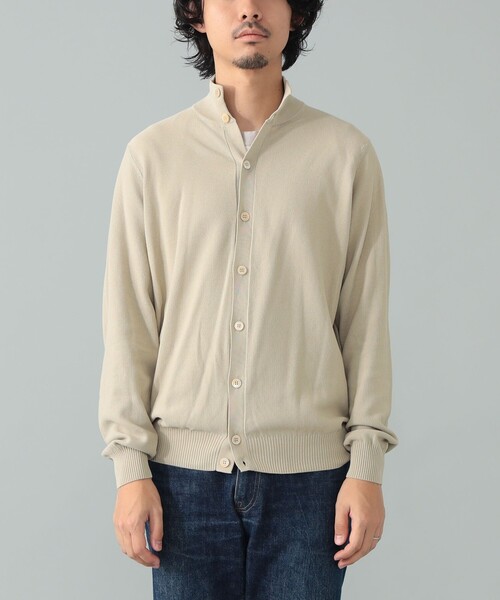 FILIPPO DE LAURENTIIS(フィリッポデローレンティス)の「FILIPPO DE LAURENTIIS / コットン ハイネック カーディガン(ニット/セーター・メンズ・ベージュ/ライトブルー・44/46/48/50)」の7枚目の写真
