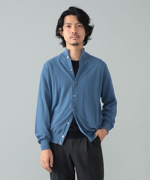 FILIPPO DE LAURENTIIS(フィリッポデローレンティス)の「FILIPPO DE LAURENTIIS / コットン ハイネック カーディガン(ニット/セーター・メンズ・ベージュ/ライトブルー・44/46/48/50)」の15枚目の写真