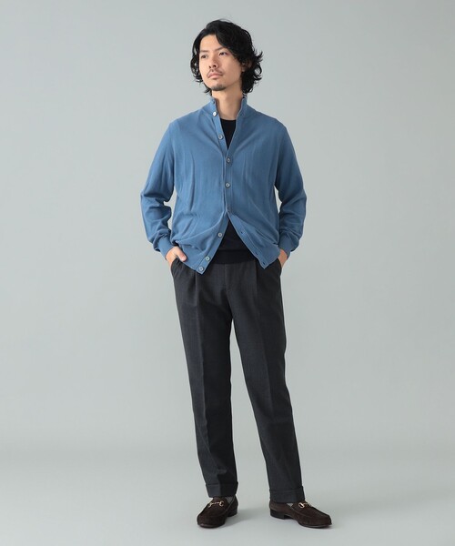 FILIPPO DE LAURENTIIS(フィリッポデローレンティス)の「FILIPPO DE LAURENTIIS / コットン ハイネック カーディガン(ニット/セーター・メンズ・ベージュ/ライトブルー・44/46/48/50)」の16枚目の写真