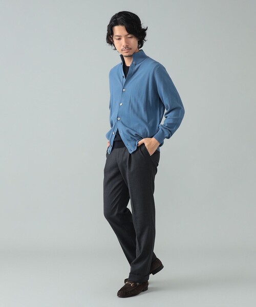FILIPPO DE LAURENTIIS(フィリッポデローレンティス)の「FILIPPO DE LAURENTIIS / コットン ハイネック カーディガン(ニット/セーター・メンズ・ベージュ/ライトブルー・44/46/48/50)」の17枚目の写真