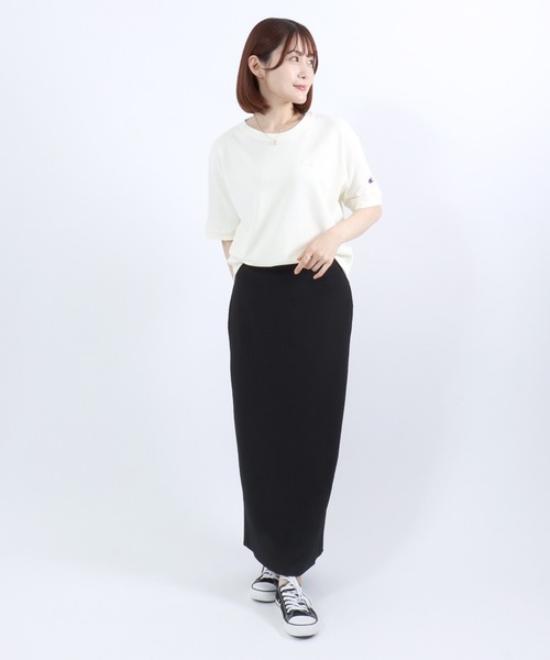 Champion(チャンピオン)の「Champion(チャンピオン)半袖スウェットトレーナー/裏毛 クルーネック ショートスリーブ(スウェット・レディース・ネイビー/ブラック/レッド系/オフホワイト/アッシュグレー・M/L)」の14枚目の写真