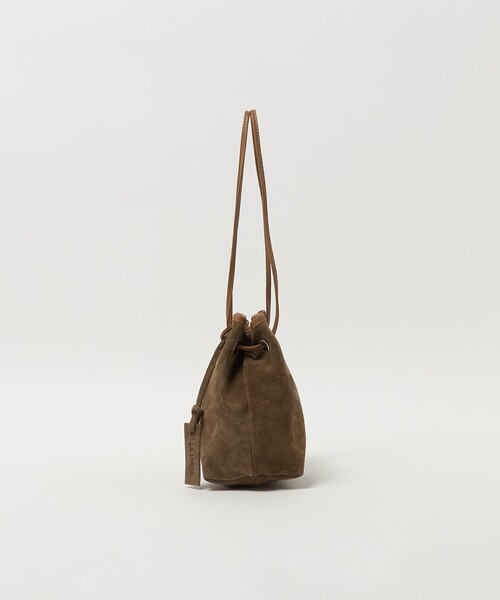 BEAUTY&YOUTH UNITED ARROWS（ビューティーアンドユースユナイテッドアローズ）の「＜LA UNIQA＞スエード 巾着 バッグ（ハンドバッグ・メンズ・ベージュ・FREE）」の5枚目の写真