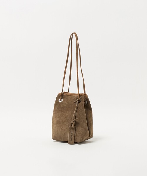 BEAUTY&YOUTH UNITED ARROWS（ビューティーアンドユースユナイテッドアローズ）の「＜LA UNIQA＞スエード 巾着 バッグ（ハンドバッグ・メンズ・ベージュ・FREE）」の7枚目の写真