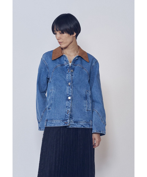 1er Arrondissement(プルミエアロンディスモン)の「<BAUN UND PFERDGARTEN(バウムウンドヘルガーデン)>デニムジャケット(その他アウター・レディース・ブルー系その他4・38)」の17枚目の写真