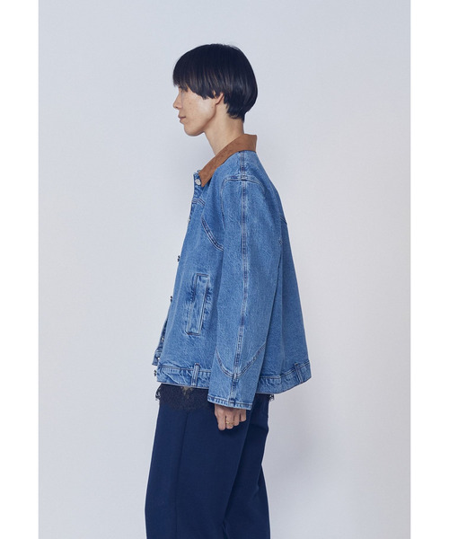 1er Arrondissement(プルミエアロンディスモン)の「<BAUN UND PFERDGARTEN(バウムウンドヘルガーデン)>デニムジャケット(その他アウター・レディース・ブルー系その他4・38)」の18枚目の写真