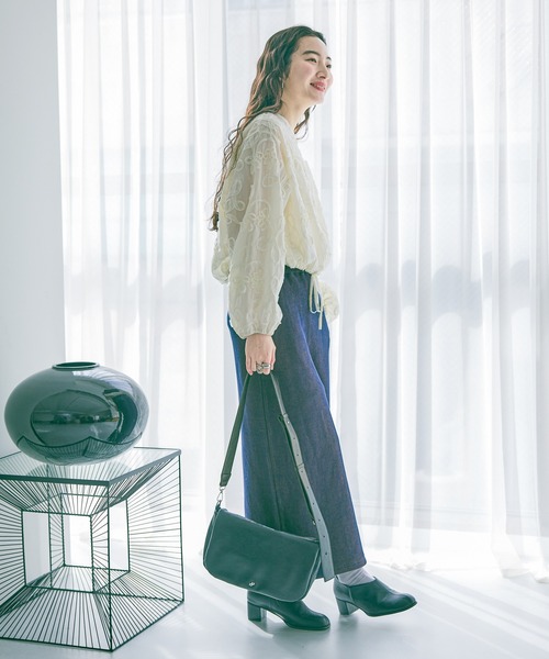 niko and...（ニコアンド）の「オリジナル2WAYテープショルダーバッグ（ショルダーバッグ・レディース・ブラック/ダークブラウン・0）」の3枚目の写真