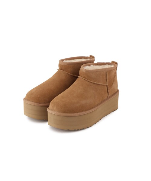 SALON adam et rope'（サロン アダム エ ロペ）の「【UGG(アグ)】クラシック ウルトラ ミニ プラットフォーム（ブーツ・レディース・イエロー系その他3・24.0cm/23.0cm/22cm）」の10枚目の写真
